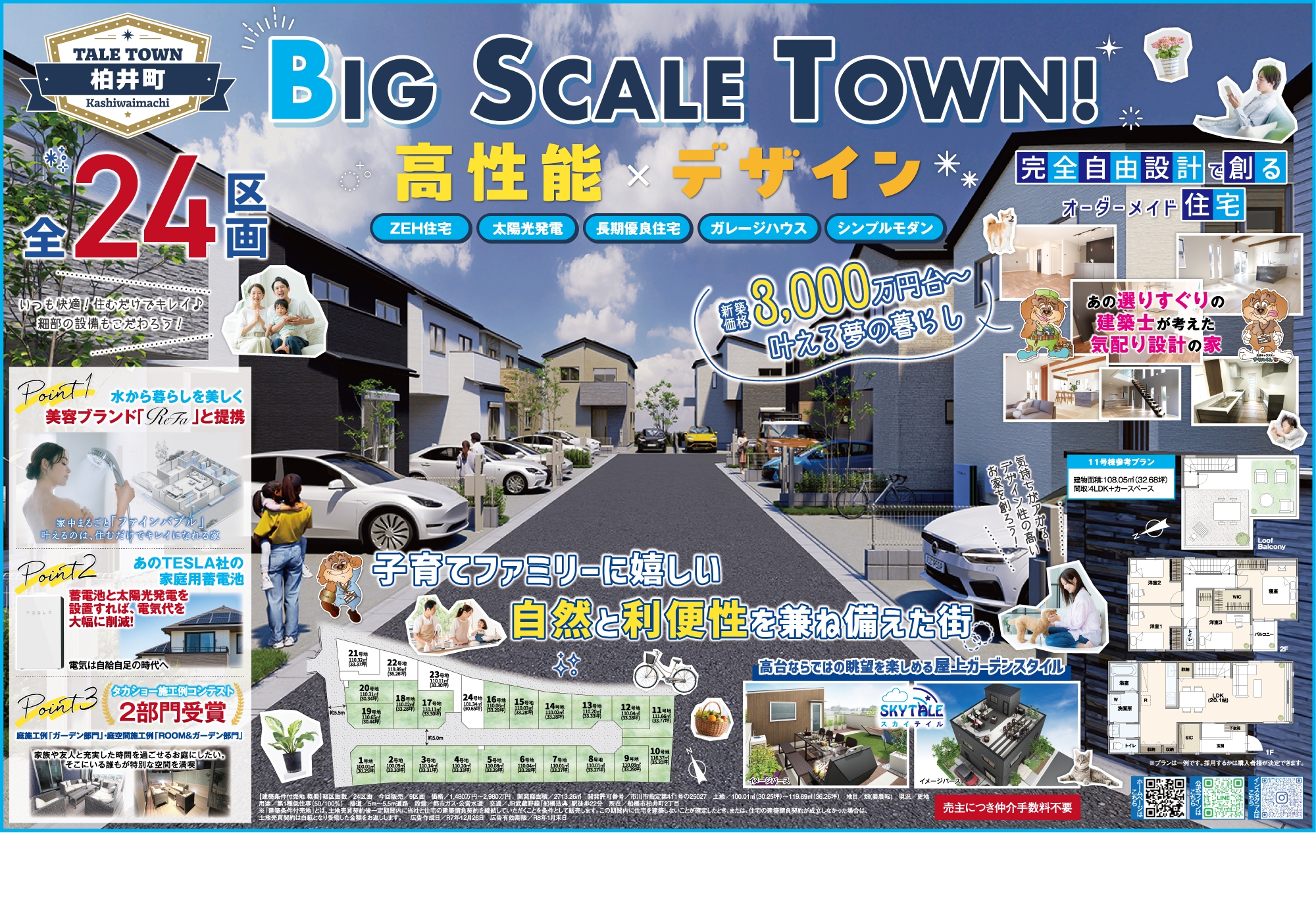 TALE TOWN 柏井町Ⅱ〈全24区画〉